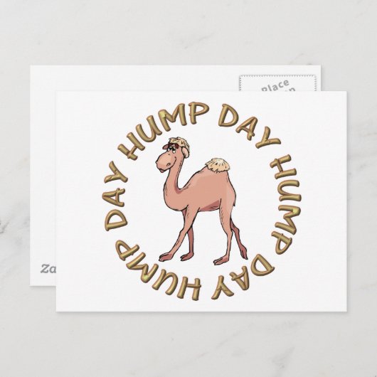 grappige kameel briefkaart (Voorkant / Achterkant)