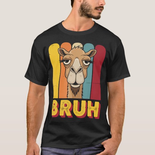 Grappige Kameel Bruh Meme T-shirt (Voorkant)