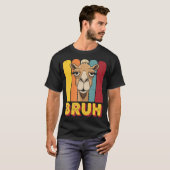 Grappige Kameel Bruh Meme T-shirt (Voorkant volledig)
