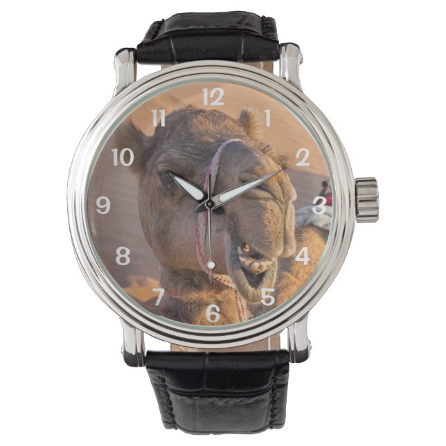 Grappige Kameel Horloge (Voorkant)