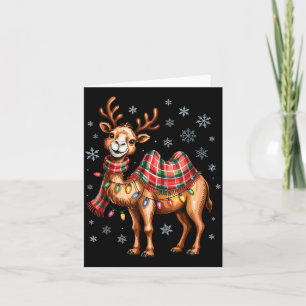 Grappige Kameel Kerst Mooie Dierenliefhebbers Vaka Kaart
