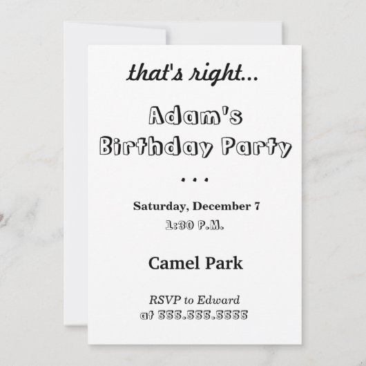 grappige kamelendag verjaardag kaart (Achterkant)