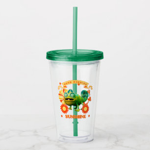 Grappige Kameleon Goedemorgen Zonneschijn Acryl Drinkbeker
