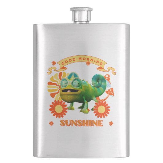 Grappige Kameleon Goedemorgen Zonneschijn Flacon (Voorkant)