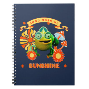 Grappige Kameleon Goedemorgen Zonneschijn Retro Ku Notitieboek