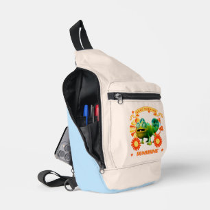 Grappige Kameleon Goedemorgen Zonneschijn Sling Bag