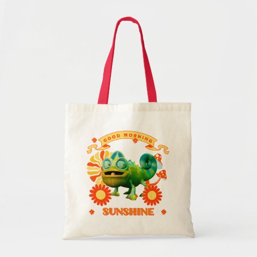 Grappige Kameleon Goedemorgen Zonneschijn Tote Bag (Voorkant)