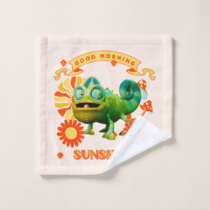 Grappige Kameleon Goedemorgen Zonneschijn Washandje