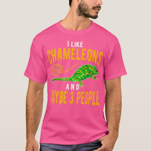 Grappige kameleon t-shirt
