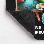 Grappige kameleons begrijpen kleurtheorie muismat (Hoek)