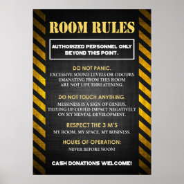 Grappige kamerregels voor Tieners Poster