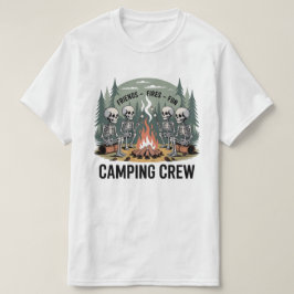 Grappige Kampeer Vuren Vrienden Leuk Kampeer Team T-shirt