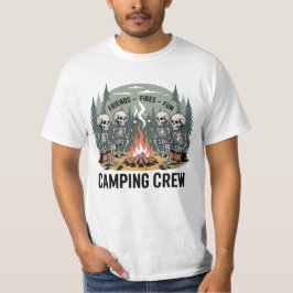 Grappige Kampeer Vuren Vrienden Leuk Kampeer Team T-shirt
