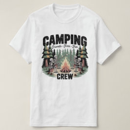 Grappige Kampeer Vuren Vrienden Leuk Kampeer Team  T-shirt