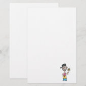 grappige kampeerkok met drabbig papje briefpapier (Voorkant / Achterkant)