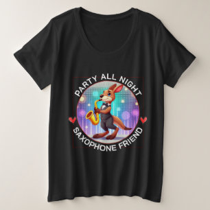 Grappige kangoeroe grote maat t-shirt