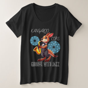 Grappige kangoeroe grote maat t-shirt