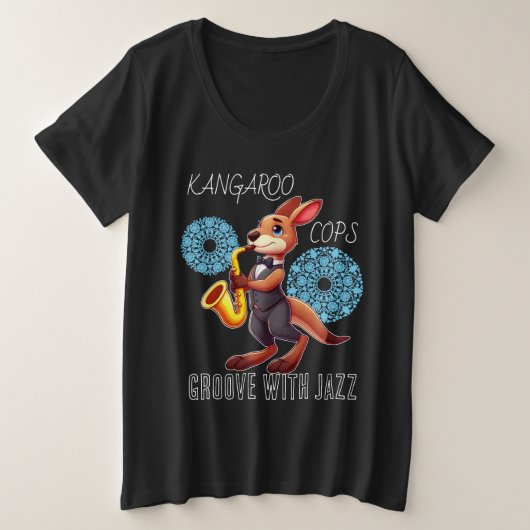 Grappige kangoeroe grote maat t-shirt (Design voorkant)