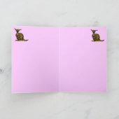 Grappige kangoeroe happy moederdag kaart (Binnen)