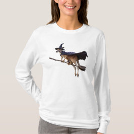 Grappige kangoeroe heks t-shirt