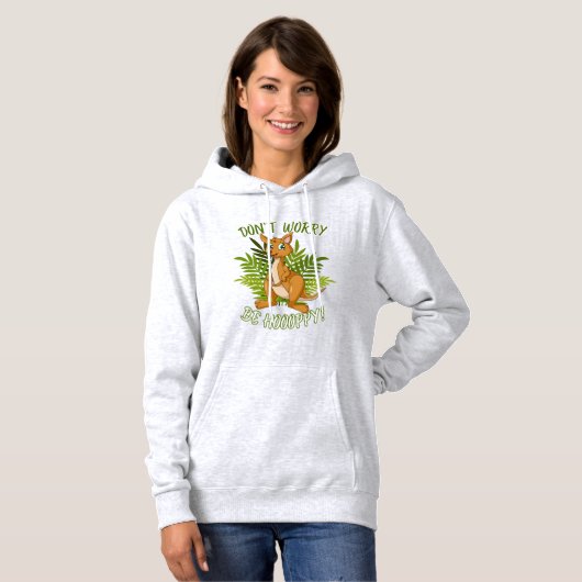 Grappige Kangoeroe Hoodie (Voorkant volledig)