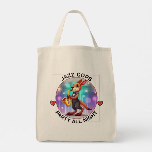 Grappige kangoeroe tote bag (Achterkant)