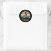 Grappige kanker Zodiac regels Ronde Sticker (Tas)