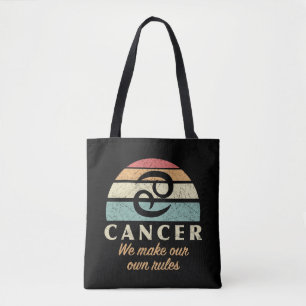 Grappige kanker Zodiac regels Tote Bag