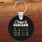 Grappige Kans Op Sarcastische Humor Grappig Sarcas Sleutelhanger (Voorkant)