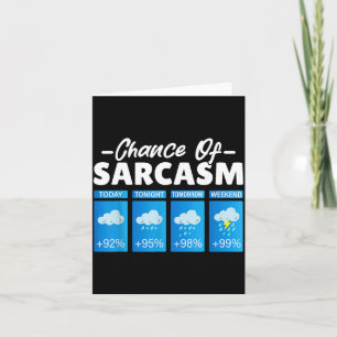 Grappige Kans Op Sarcastische Humor Grappige Manne Kaart