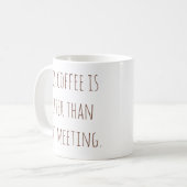 Grappige kantoer koffiemok (Voorkant links)