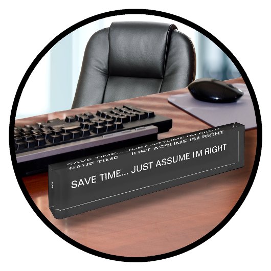 Grappige Kantoor Boss Naambordje