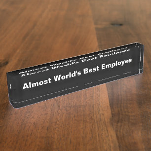 Grappige Kantoor Desk Accessoire Naambordje