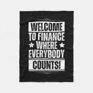 Grappige Kantoor Finance Sticker 1 Fleece Deken