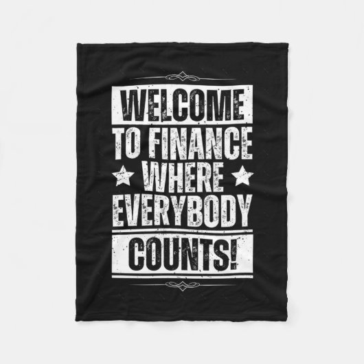 Grappige Kantoor Finance Sticker 1 Fleece Deken (Voorkant)