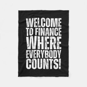 Grappige Kantoor Finance Sticker 3 Fleece Deken