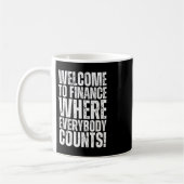 Grappige Kantoor Finance Sticker 3 Koffiemok (Links)