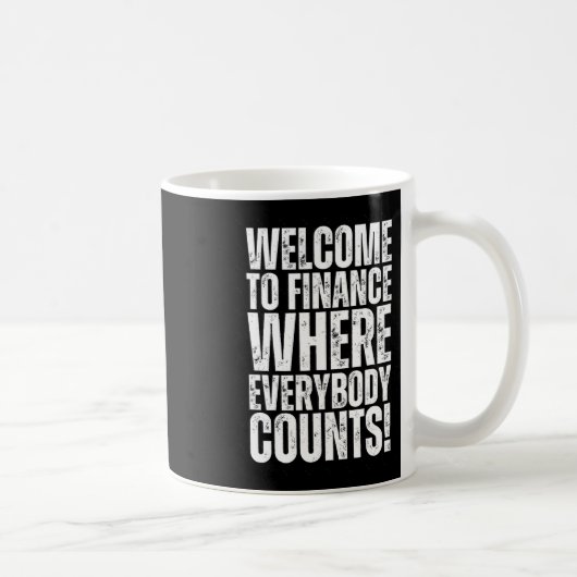 Grappige Kantoor Finance Sticker 3 Koffiemok (Rechts)