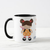 Grappige Kantoor Happy Place Rugzak Mok (Links)