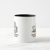 Grappige kantoor mok met spreadsheet kikker (Midden)