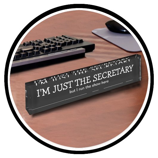 Grappige Kantoor Secretary Desk Plaque Naambordje