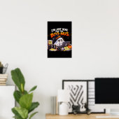 Grappige kantoor spook Halloween poster (Thuiskantoor)