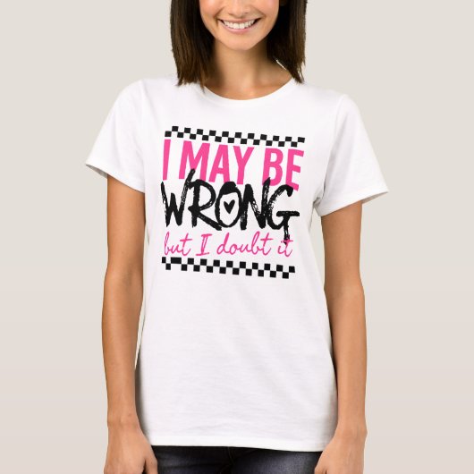 Grappige kantoor typografie quote  t-shirt (Voorkant)