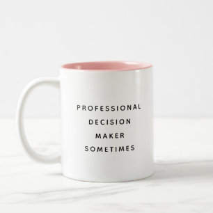 Grappige kantoorbeker voor baas collega manager mo tweekleurige koffiemok