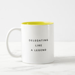 Grappige kantoorbeker voor baas collega manager mo tweekleurige koffiemok