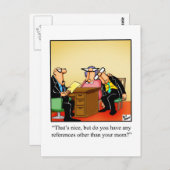 Grappige kantoorhumor ansichtkaart briefkaart (Voorkant / Achterkant)