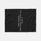 Grappige kantoorhumor sarcastische quote fleece deken (Voorkant (Horizontaal))