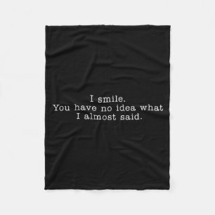 Grappige kantoorhumor sarcastische quote fleece deken