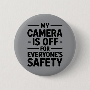 Grappige kantoorhumor sarcastische quote voor coll ronde button 5,7 cm