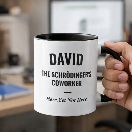 Grappige kantoorhumor Schrödingers collega Mok
